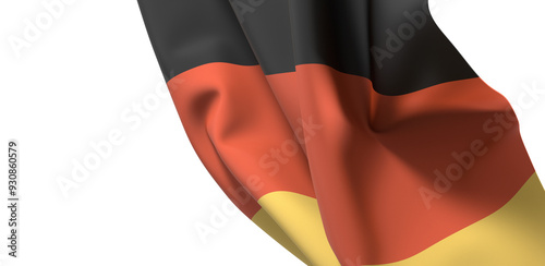 The German flag waving prou...