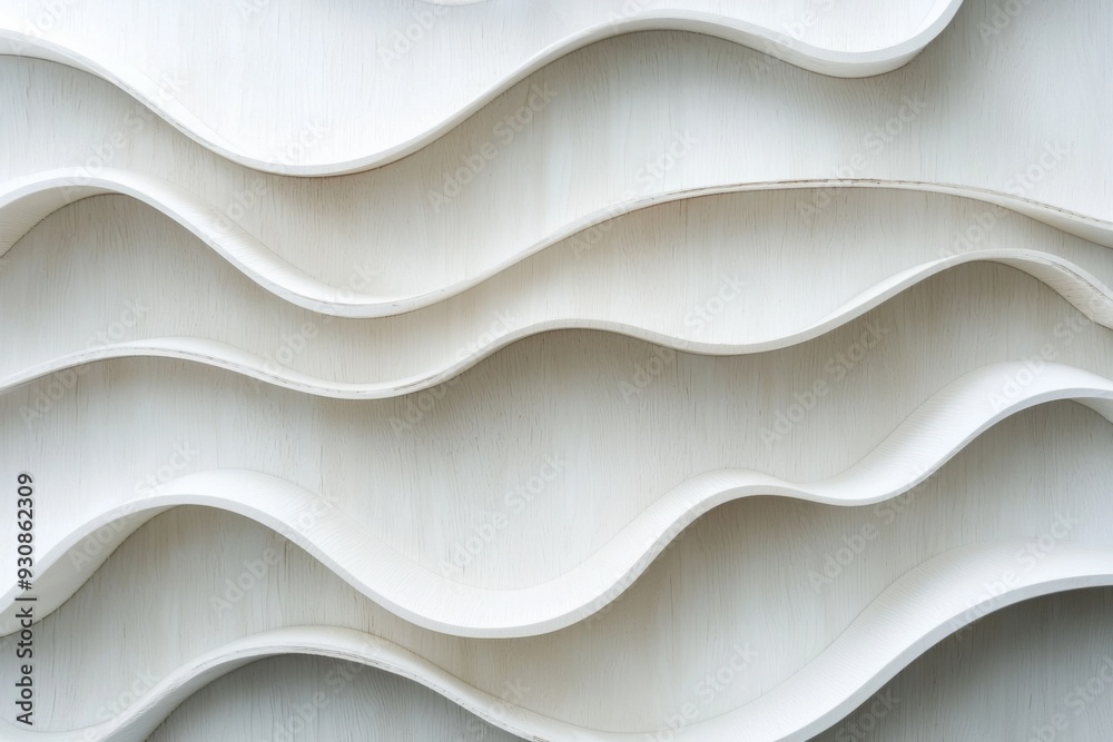 Obraz premium Abstract background of white plywood texture created with generative AI