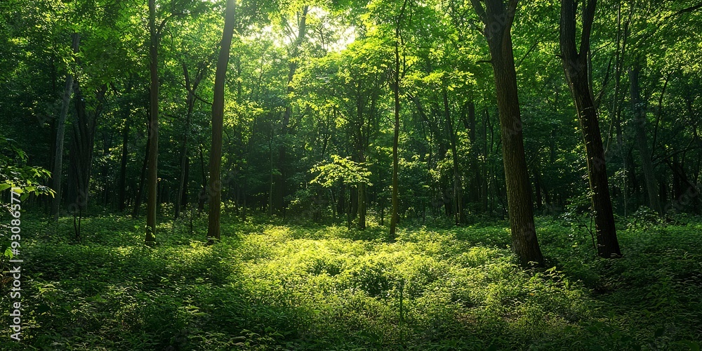A sprawling, lush green forest teeming with a diverse array of vibrant trees and rich foliage. A sprawling, lush green forest teeming with a diverse array of vibrant trees and rich foliage.