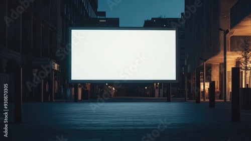 Phetploy showcasing a blank digital screen with plenty of space for inserting text or product details.