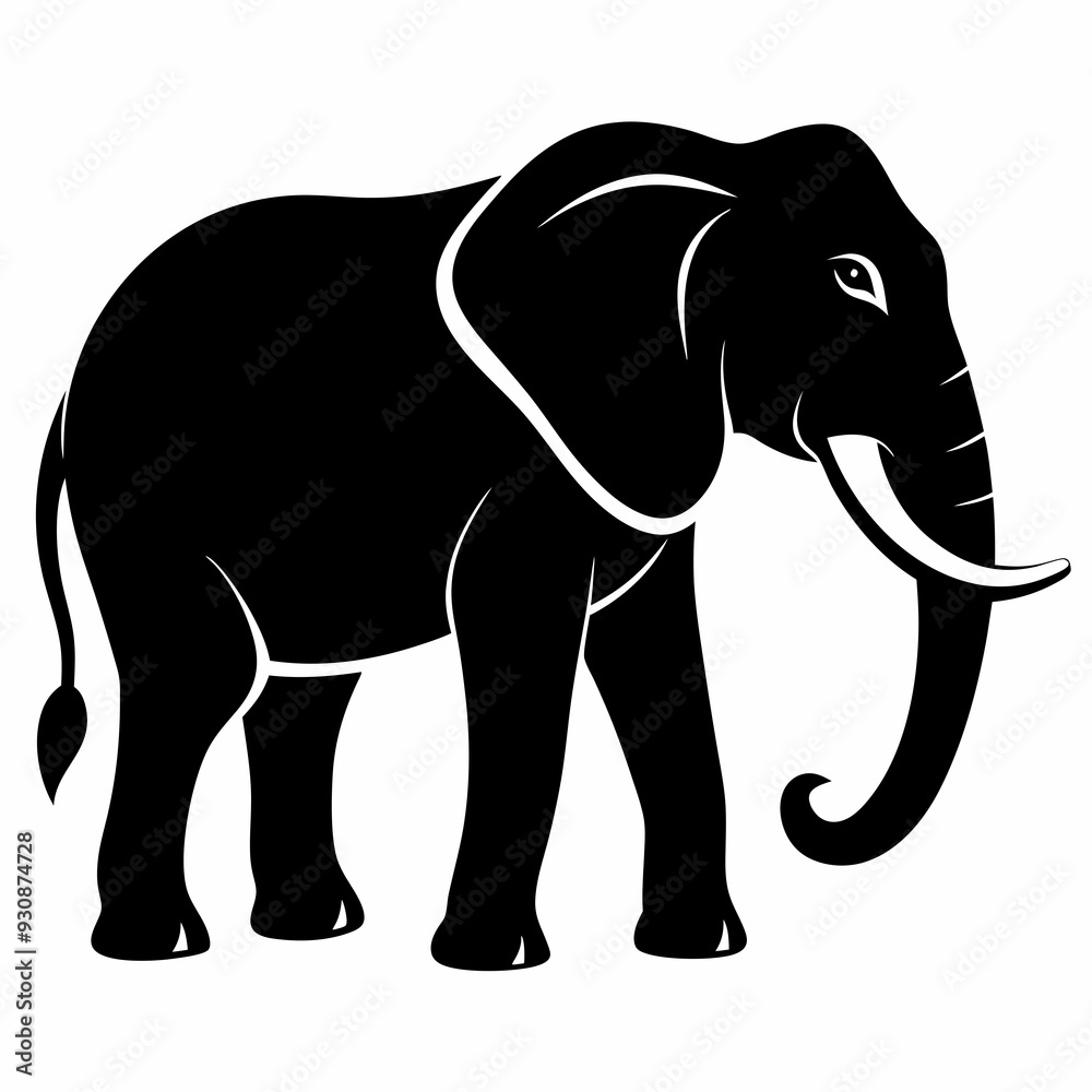 elephant silhouette vector image elephant silhouette vector image
