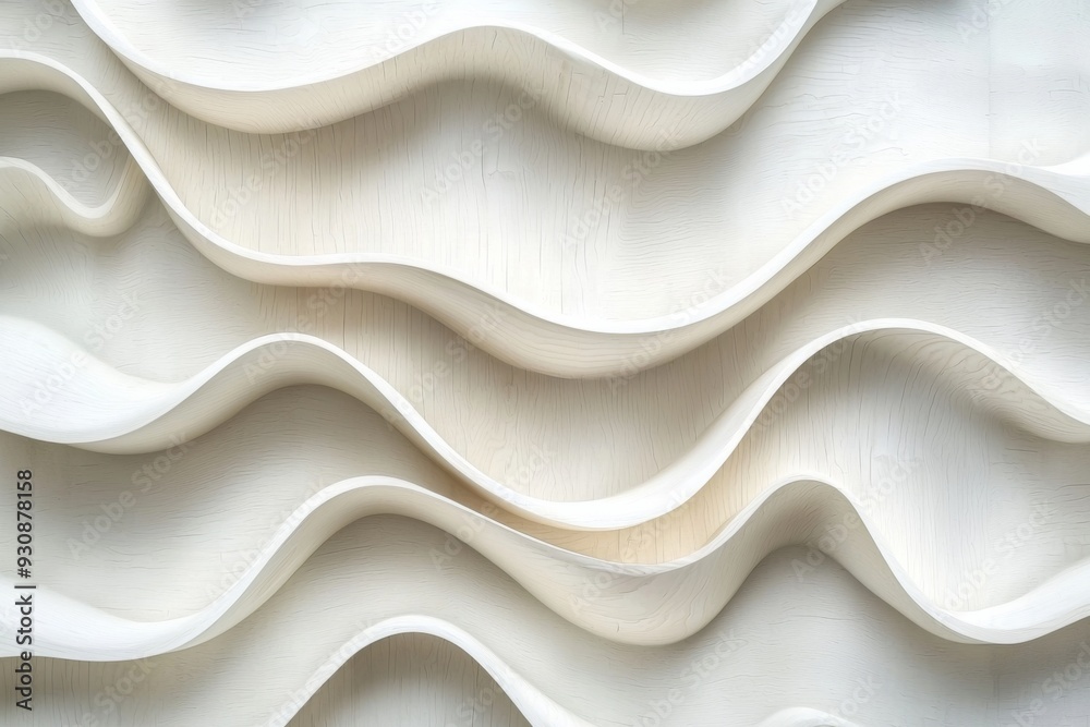 Obraz premium Abstract background of white plywood texture created with generative AI