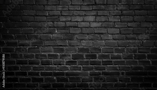 the dark side black brick wall background