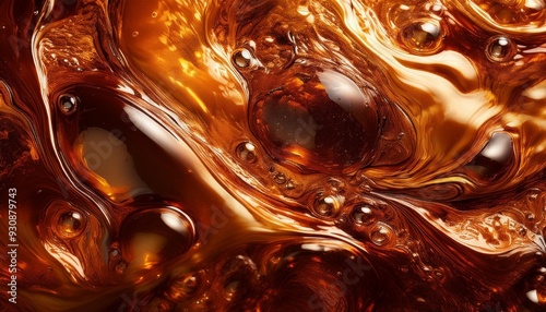 abstract wallpaper with chestnut and copper hues and swirling beer textures