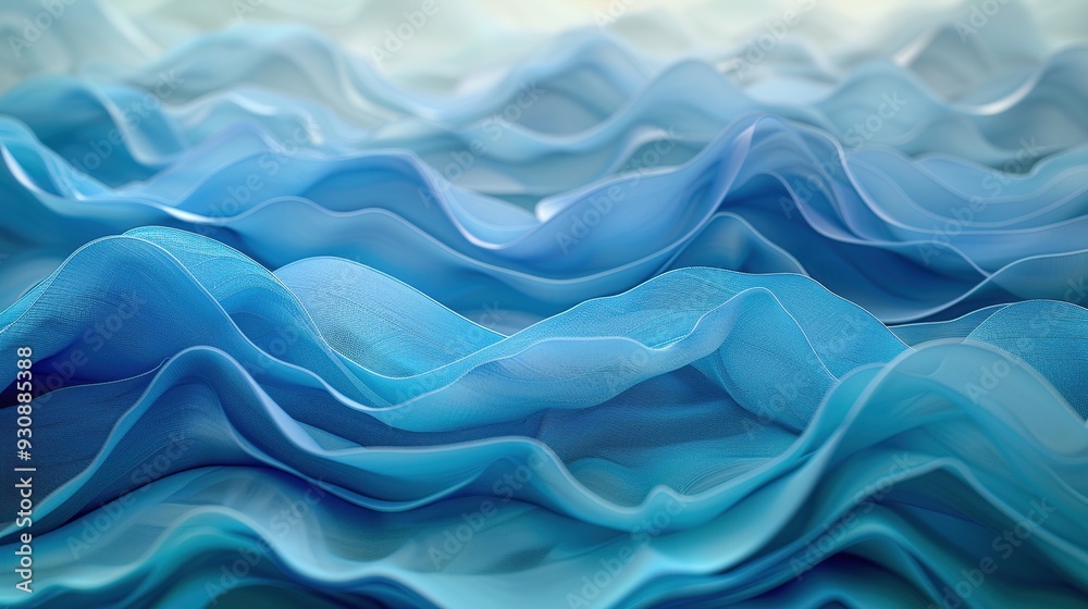 Abstract Blue Wave Texture Abstract Blue Wave Texture