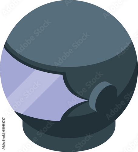 Astronaut helmet providing breathable atmosphere and clear view during space exploration