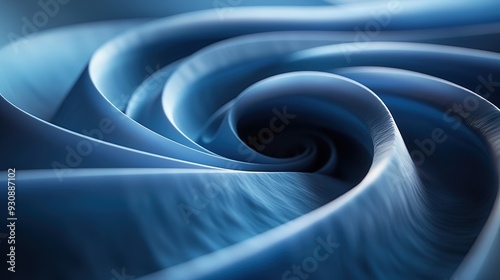 Abstract Blue Swirls