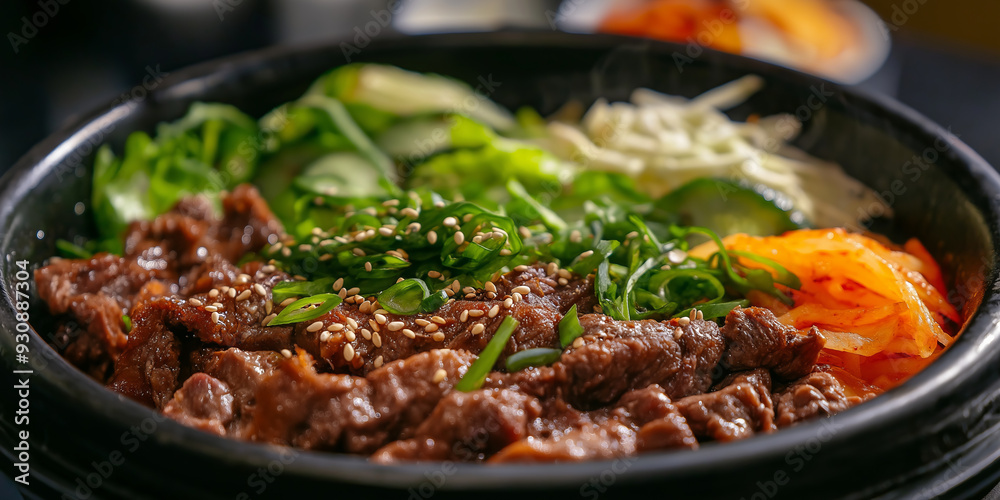 Delicious Asian Food with Meat and Vegetables. Delicious Asian Food with Meat and Vegetables.