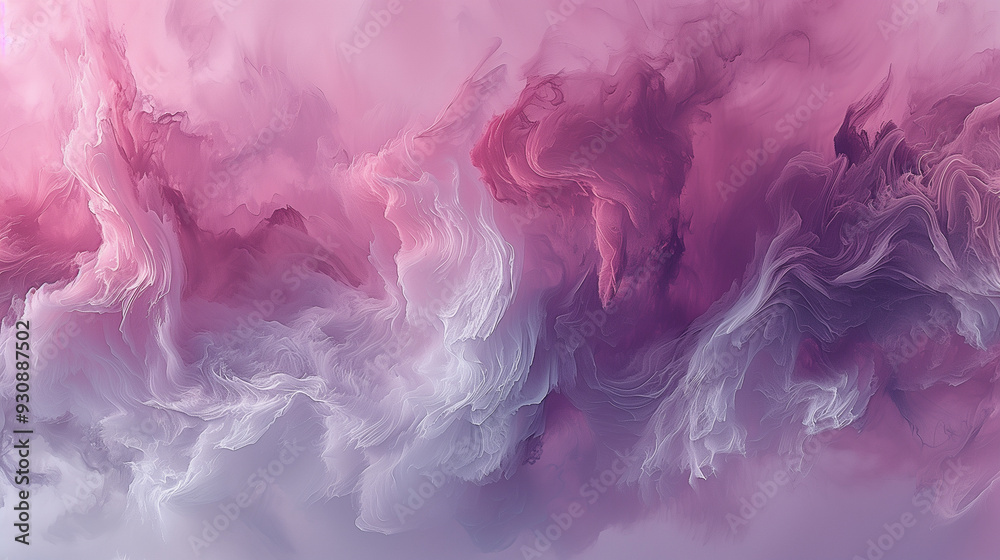 Dreamy Abstract Clouds in Soft Pink and Purple Hues.. Dreamy Abstract Clouds in Soft Pink and Purple Hues..