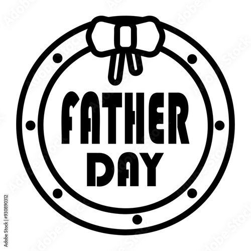 fathers Line Icon