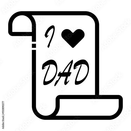 fathers Line Icon