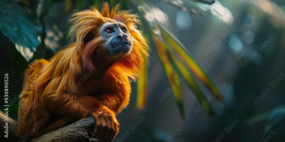 Golden Lion Tamarin Leontopithecus rosalia Endangered Status on the Red List Golden Lion Tamarin Leontopithecus rosalia Endangered Status on the Red List