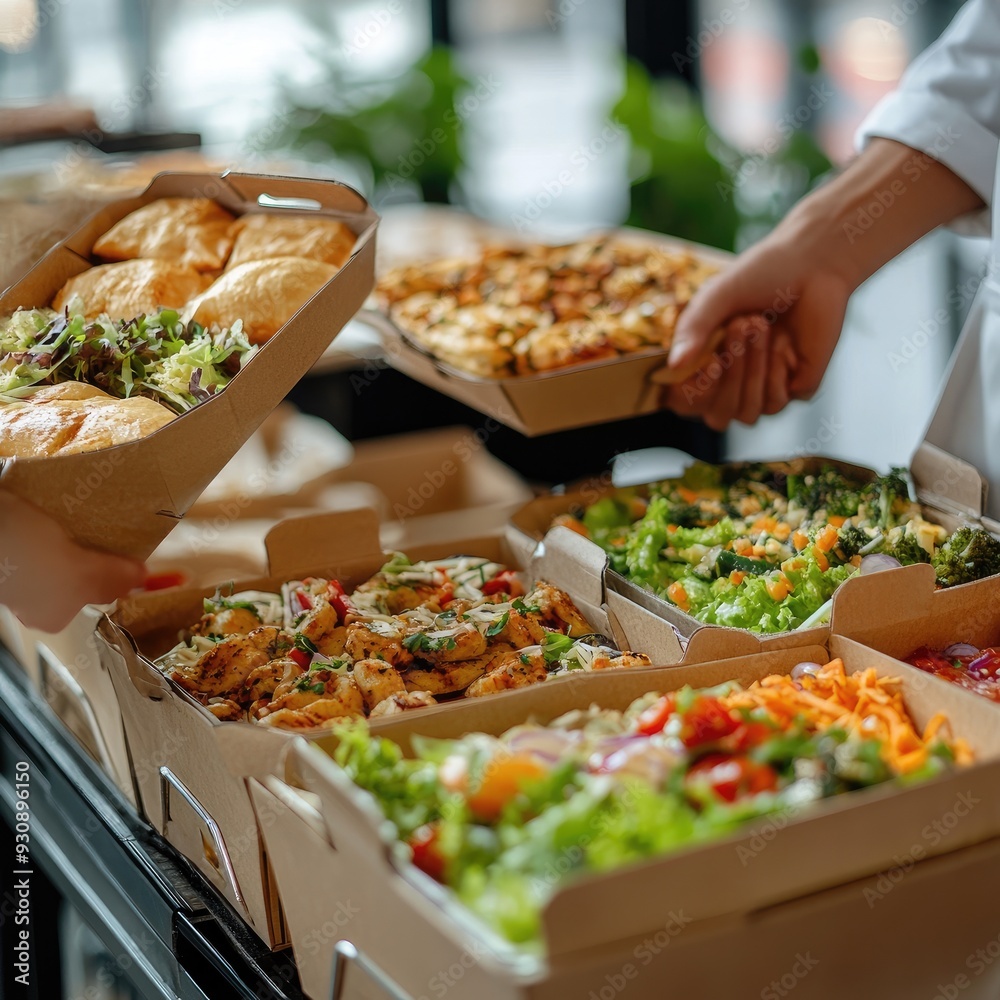 Obraz premium Catering Delivery