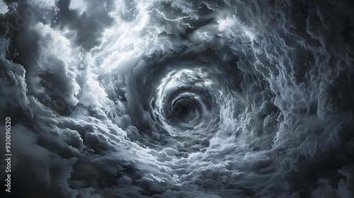 Dramatic sky with paranormal smoke