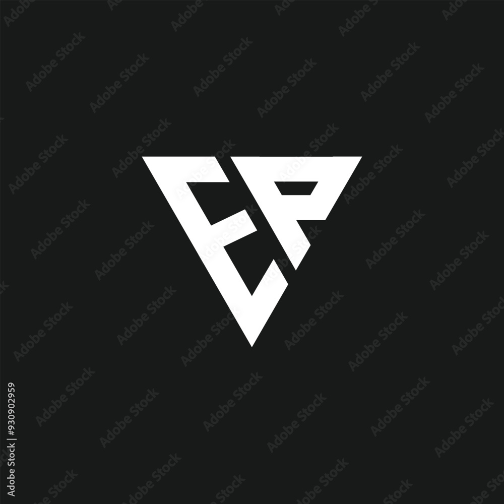 EP Logo Letters black background. EP Logo Letters black background.