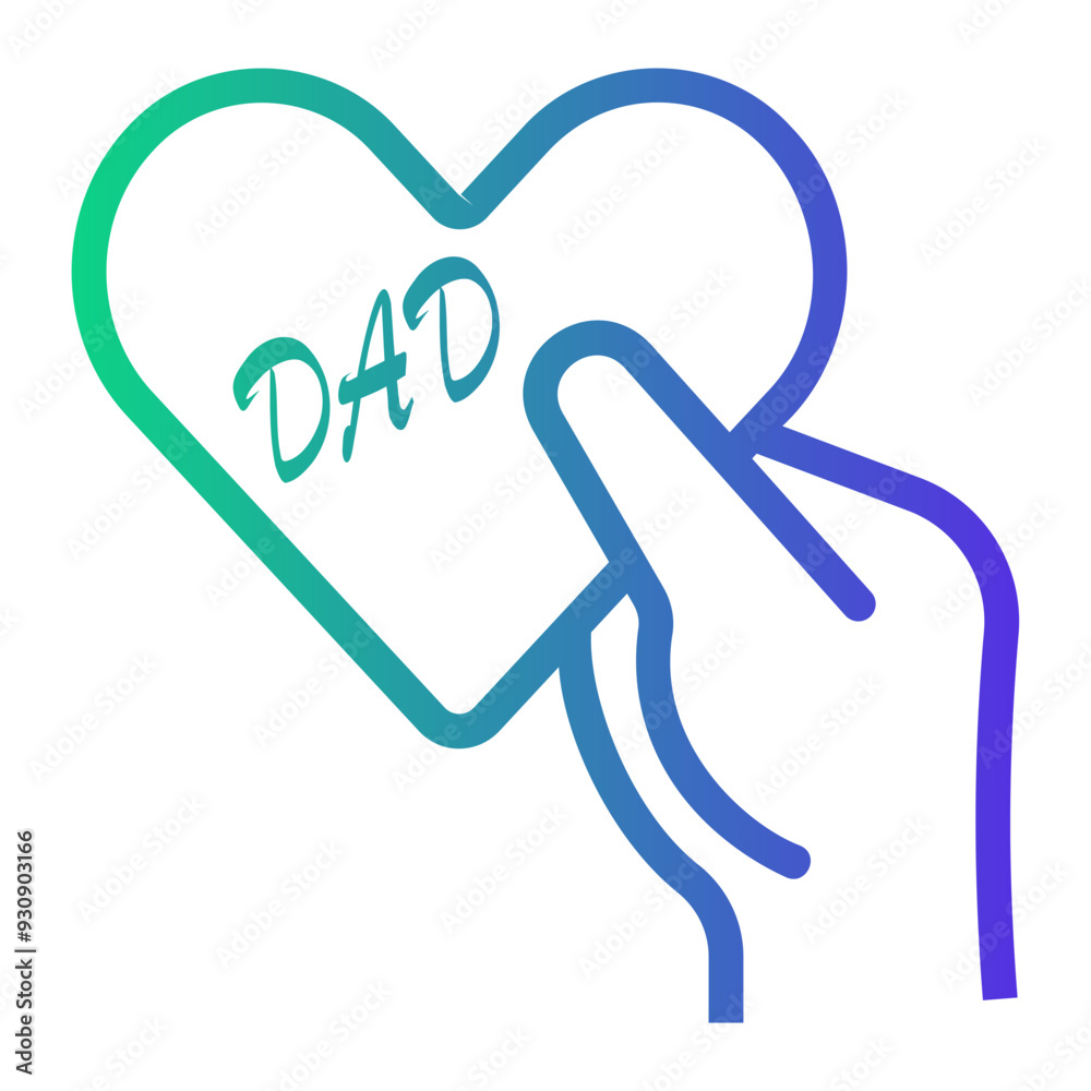 heart Line Gradient Icon heart Line Gradient Icon