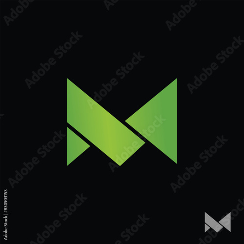 letter M logo design in vector m concept.	