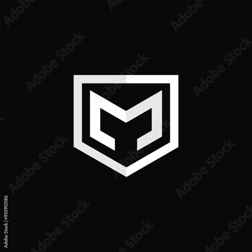 letter M logo design in vector m concept.	