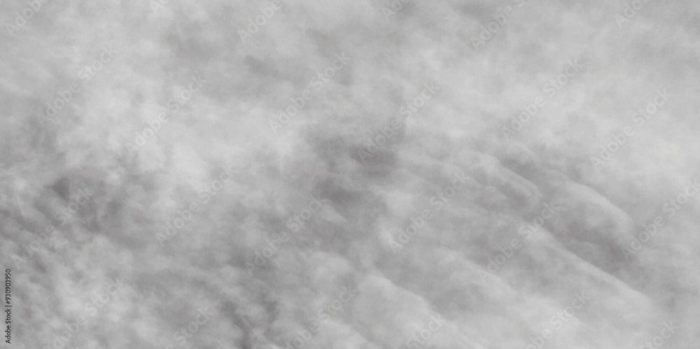 Naklejka premium Textured soft white clouds of smoke and fog on black background with gray vintage high detail fluffy cloud distressed textured in the light, abstract natural bright sky background with dark effect.