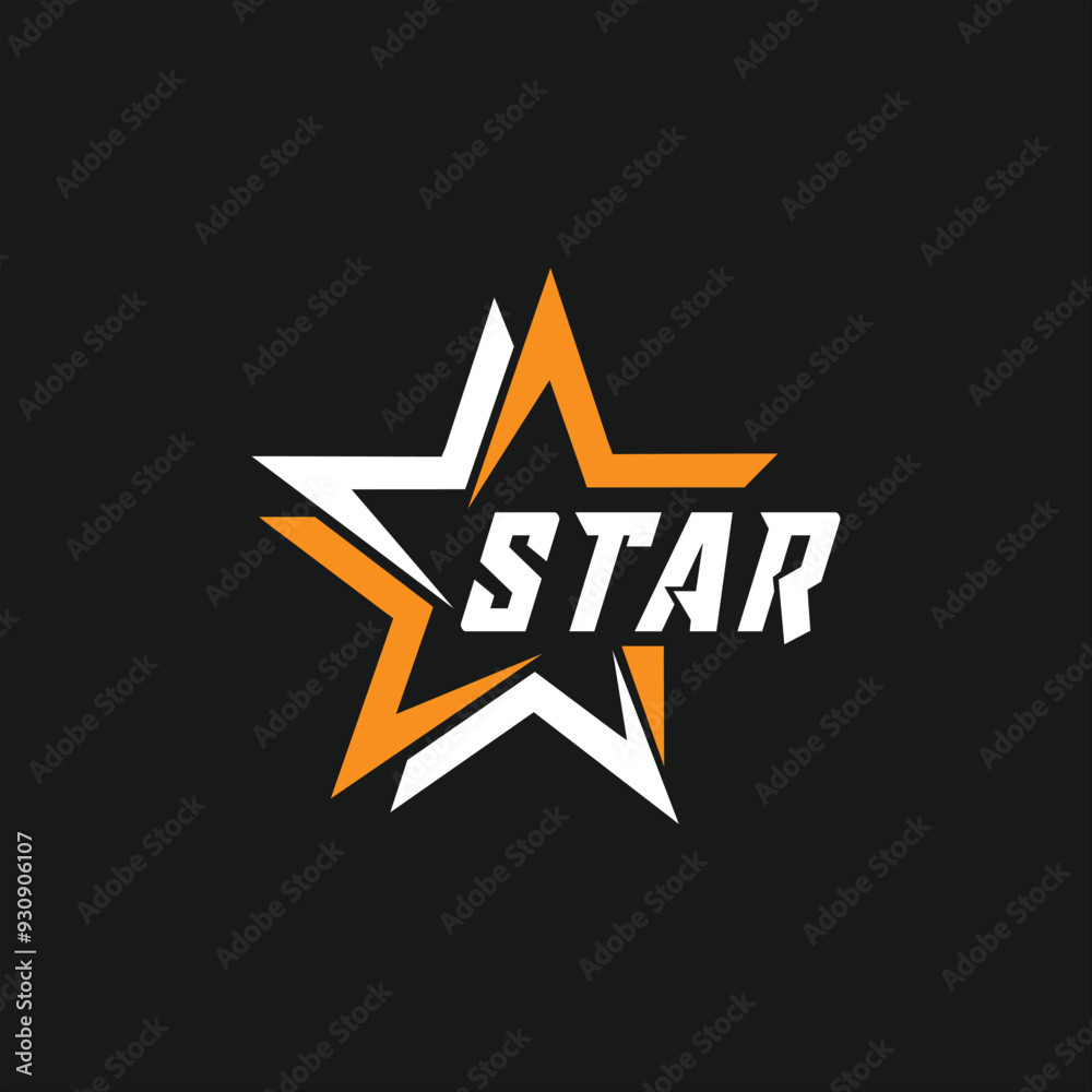 Star vector logo design concept. Star vector logo design concept.
