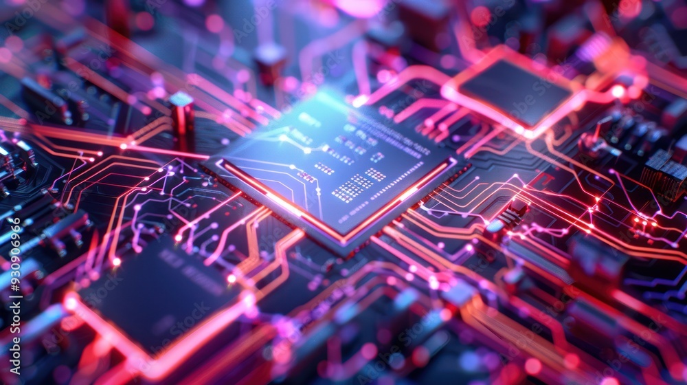 Circuit Board Close Up - Technology in Detail Circuit Board Close Up - Technology in Detail