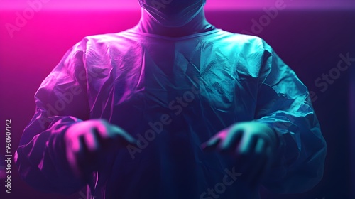 Skilled Surgeon Performing Delicate Medical in Sterile Theater