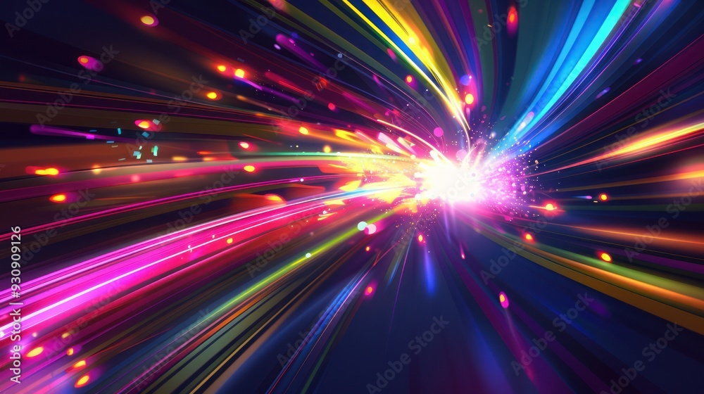 Obraz premium Abstract Light Trails