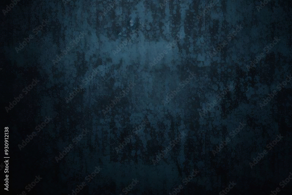 Fototapeta premium Dark blue limestone marble rough grunge cement smooth gradient wall backdrop texture background with high resolution. Old wall texture cement dark blue abstract dark color design background