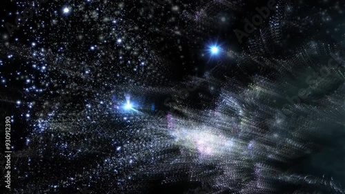 Streaking Star Fields and Nebulae in Deep Space