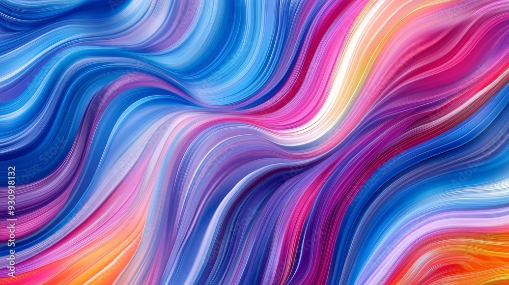 Abstract colorful wavy pattern, vibrant flowing Abstract colorful wavy pattern, vibrant flowing