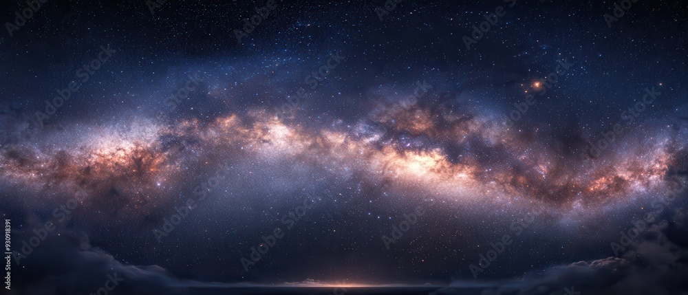 custom made wallpaper toronto digitalMilky Way Galaxy Over Clouds - Stunning Night Sky Photography