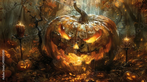 Pumpkin .Halloween, October, Autumn, Spooky, Scary, jack-o-lantern, carved pumpkin, hallows eve photo