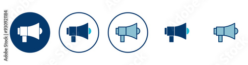 Megaphone icon vector isolated on white background. Loudspeaker icon vector. Volume icon