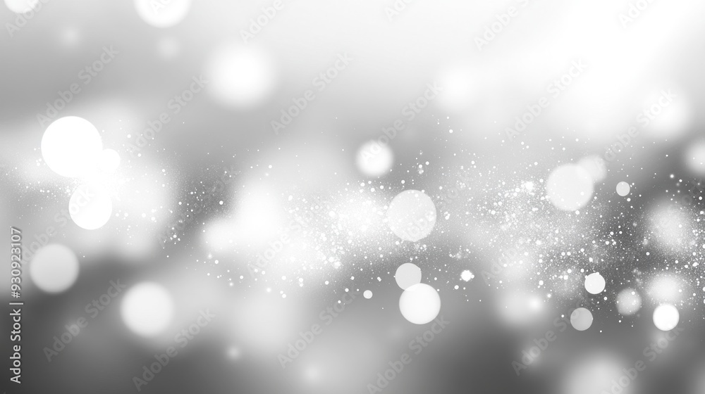 Abstract Silver Bokeh Background Abstract Silver Bokeh Background