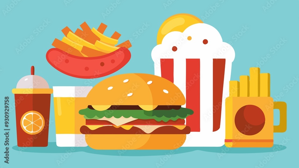 fast food illustration fast food illustration