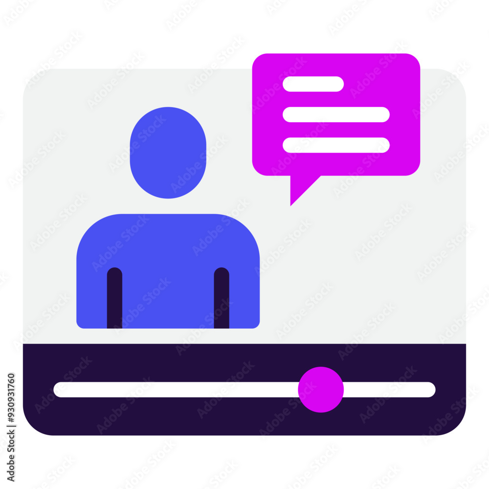 Webinar digital marketing icon illustration Webinar digital marketing icon illustration