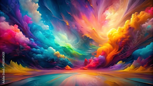 Fototapeta Naklejka Na Ścianę i Meble -  Vibrant abstract art creations and textures for HD backgrounds and designs , colorful, abstract, art, creations, textures