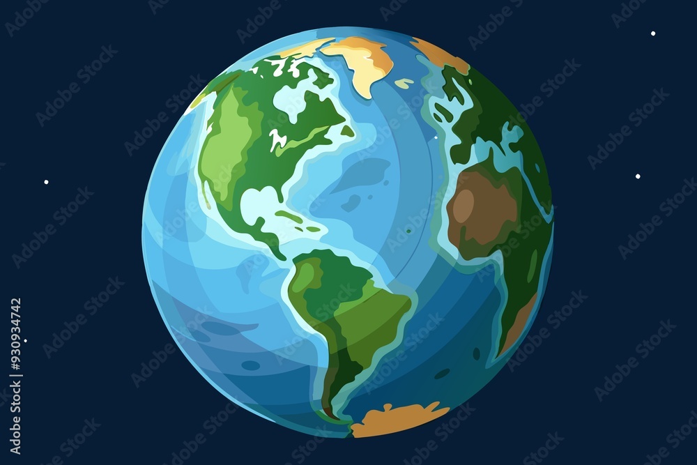 Fototapeta premium earth in space
