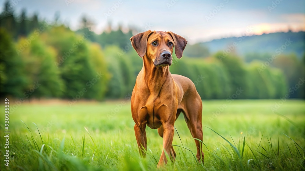 Rhodesian Ridgeback dog walking outdoors in a lush field, rhodesian ridgeback, dog, pet, animal, walk, outdoor, field, nature Rhodesian Ridgeback dog walking outdoors in a lush field, rhodesian ridgeback, dog, pet, animal, walk, outdoor, field, nature