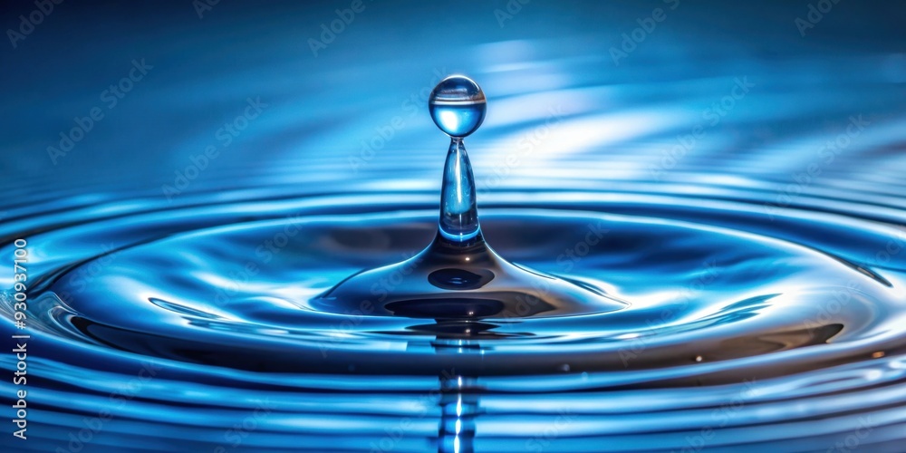 Close-up of a water droplet representing vitality and motion in skincare products , skincare, beauty, water droplet Close-up of a water droplet representing vitality and motion in skincare products , skincare, beauty, water droplet