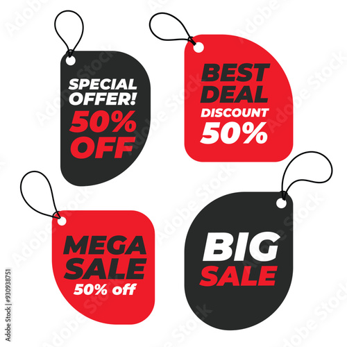 Sale price tag element collection