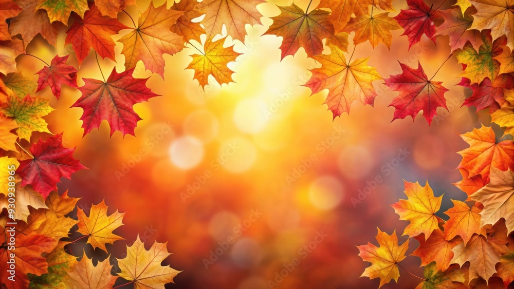 Colorful background with fall maple leaves in vibrant red, orange, and yellow hues , Autumn, season, foliage, nature, leaf Colorful background with fall maple leaves in vibrant red, orange, and yellow hues , Autumn, season, foliage, nature, leaf