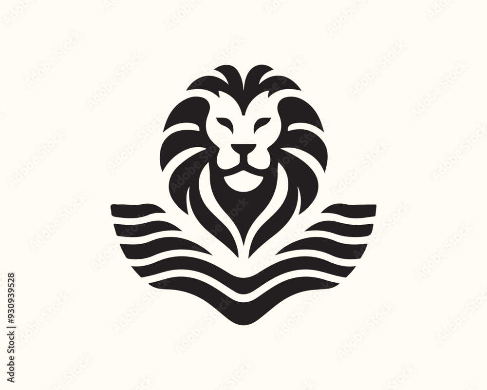 Lion Logo Design Vector Template. Lion Head Logo Icon Vector illustration Lion Logo Design Vector Template. Lion Head Logo Icon Vector illustration