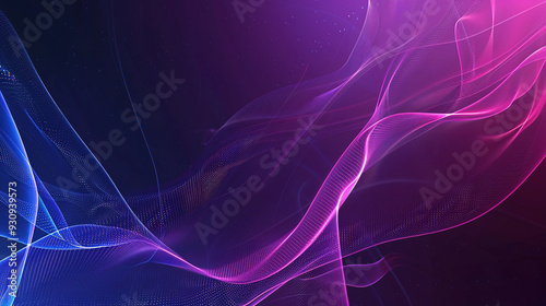 abstract technology with a purple and blue gradient background. digital technology wallpaper. technology background for presentation