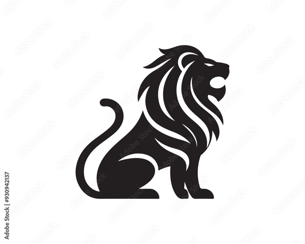 Obraz premium Lion Logo Design Vector Template.