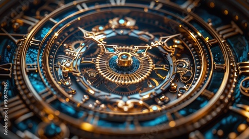 Wallpaper Mural Macro AI-Generated Clock Photography Torontodigital.ca