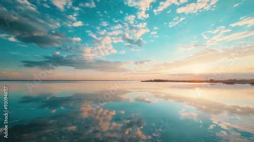 Serene Sunset Reflections on a Still Lake