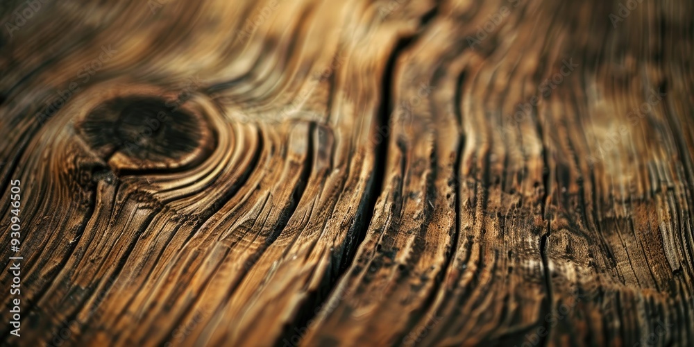 Fototapeta premium Close Up of Wooden Texture with Selective Focus