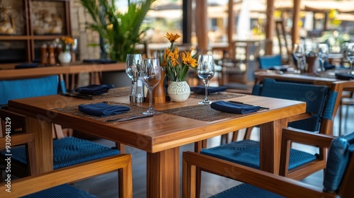 Table Setting in a Restaurant