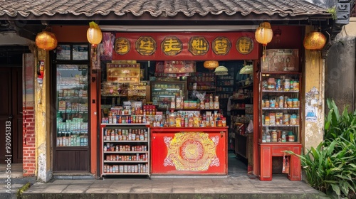 Traditional Asian Store in Vietnam